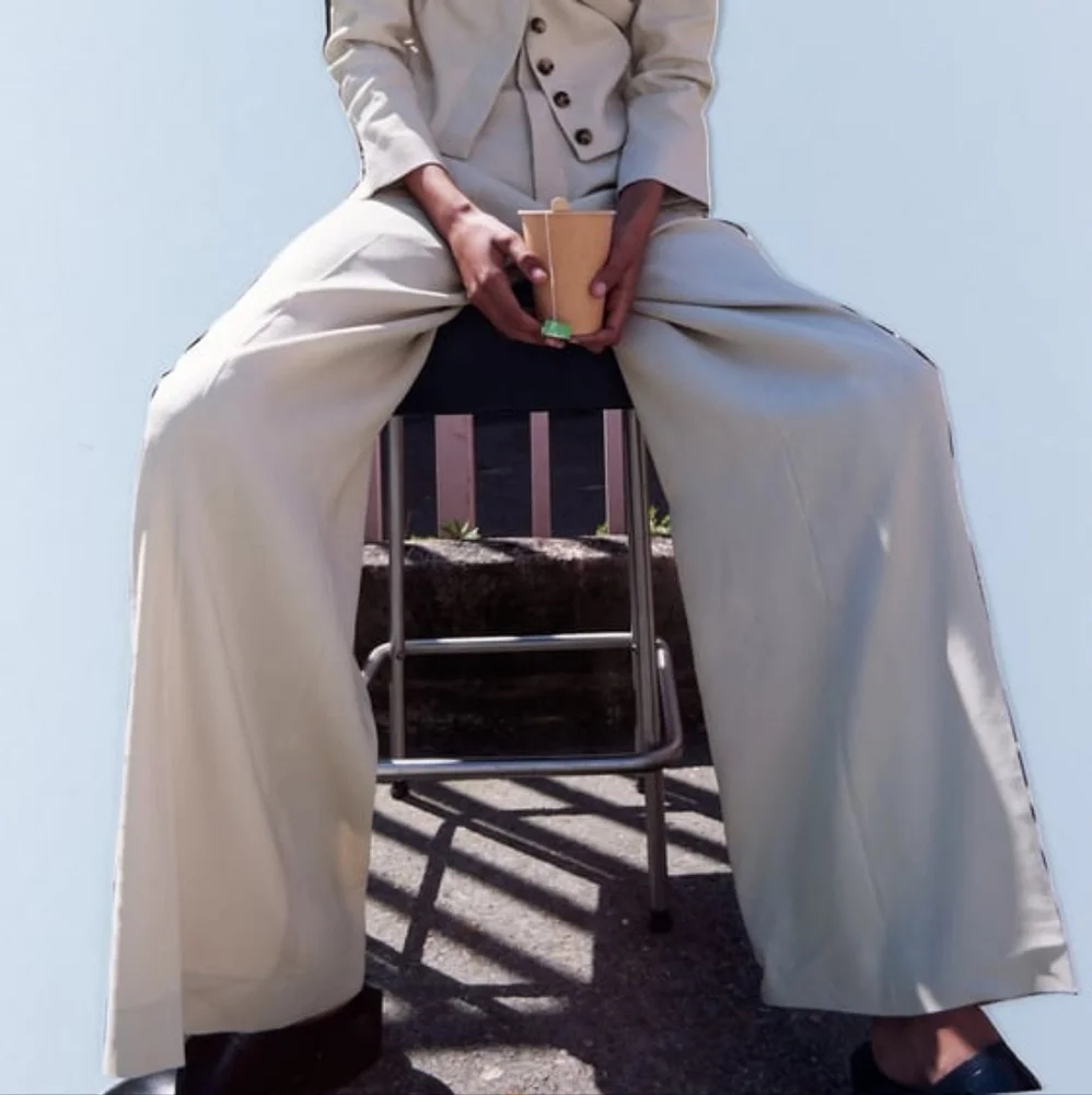 ~ZARA Wide Leg Pants limited edition~